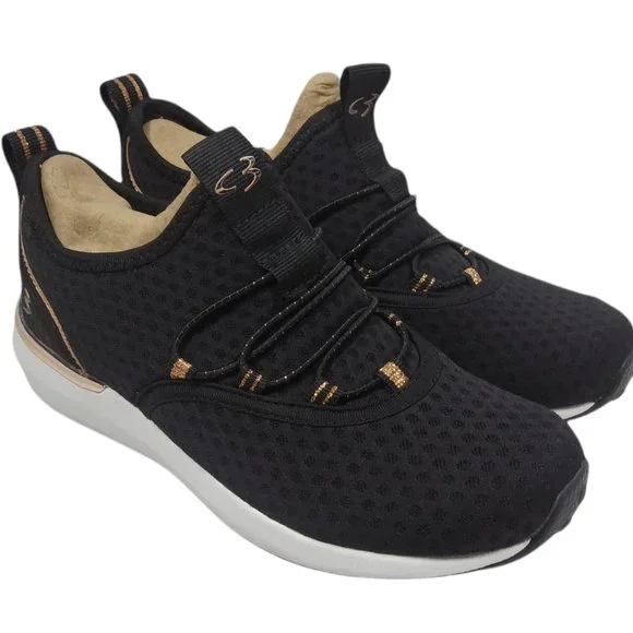 Concept 3 by Skechers Women's Alexxi Fashion Slip-on Sneaker, Black/Rose Gold 5 - Picture 2 of 12